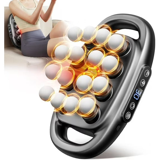Electric Deep Tissue Muscle Massage Gun with 16 Heads – Full Body Recovery for Fitness, Back & Legs
