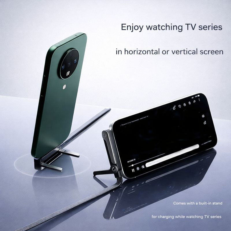 Kick Cable 2-in-1 Fast Charging USB-C Cable with Built-In Phone Stand (240W )