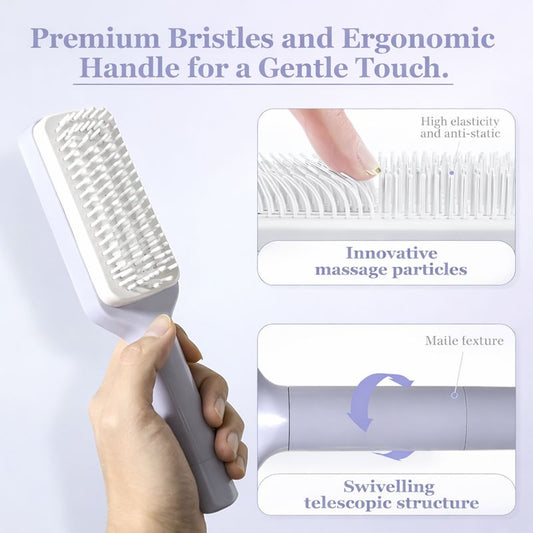 Effortless Self-Cleaning Hair Brush™