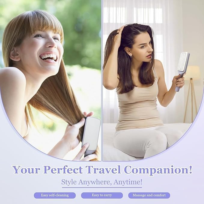 Effortless Self-Cleaning Hair Brush™