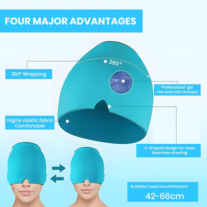 Migraine Relief Cap™ — Cooling Gel Therapy Hat for Instant Headache Relief