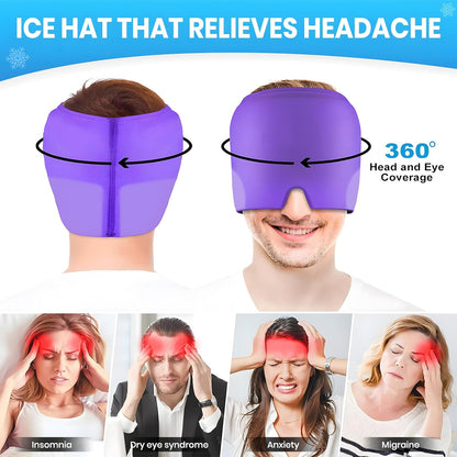 Migraine Relief Cap™ — Cooling Gel Therapy Hat for Instant Headache Relief