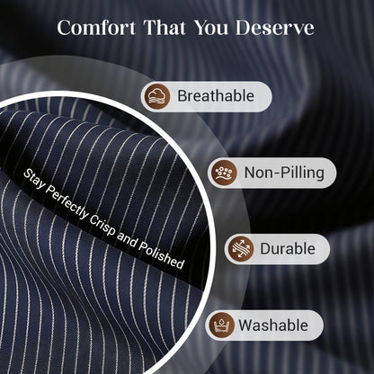 Classic Pinstripe Tailored Suit Set